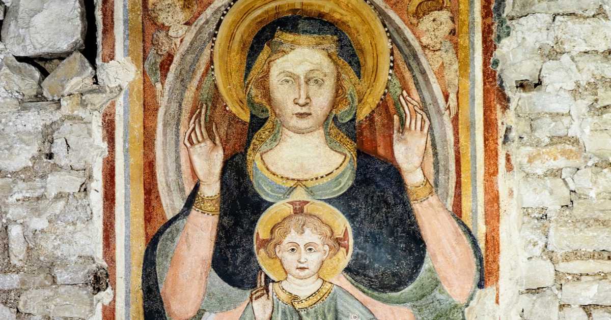 Bari, chiesa di San Martino: restaurato l'antico affresco della Madonna del Segno
